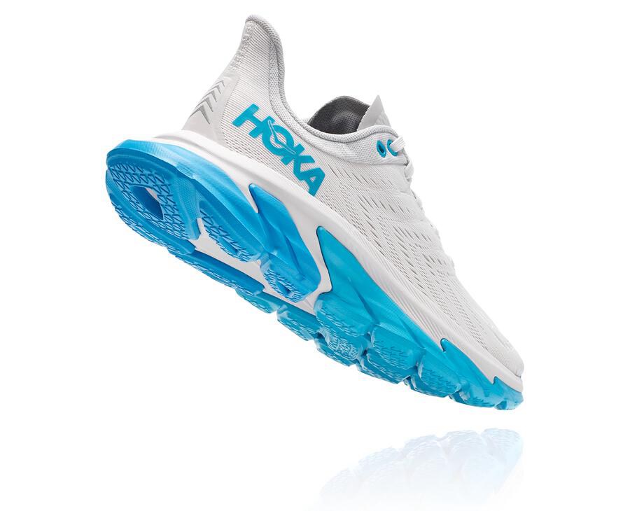 Hoka One One Hardloopschoenen Dames - Clifton Edge - Wit/Blauw - FL5907123